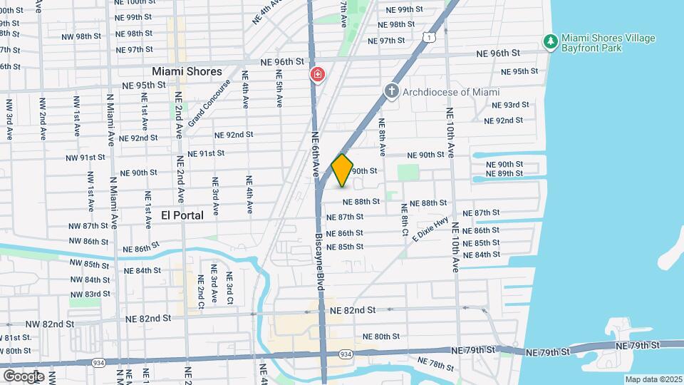 670 NE 88th Terrace Map and Location Details