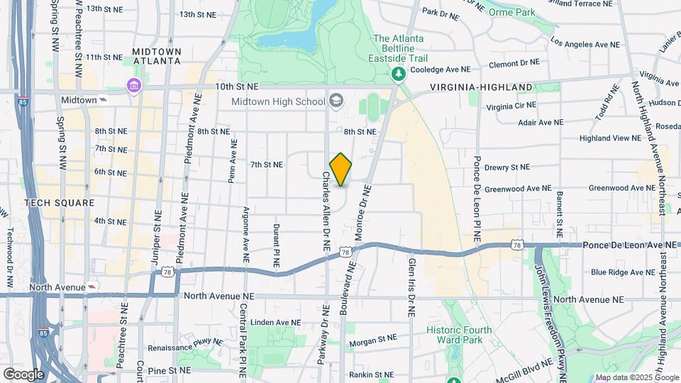806 Vedado Way NE Map and Location Details