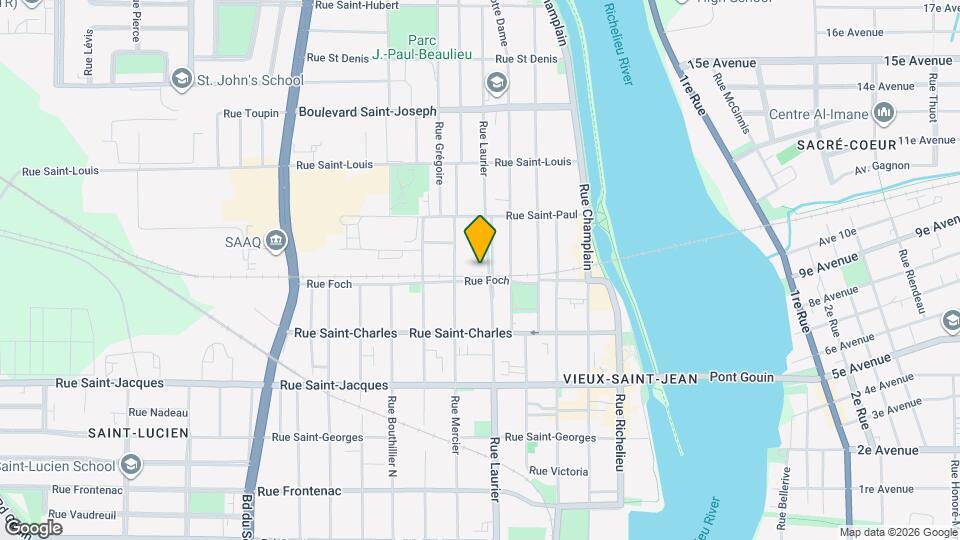 308 Laurier Rue Map and Location Details