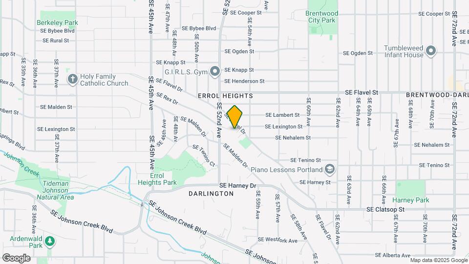 5322 SE Flavel Dr Map and Location Details