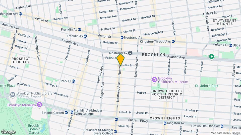 Spacious Crown Heights 2-Bed 1-Bath / Expo Map and Location Details