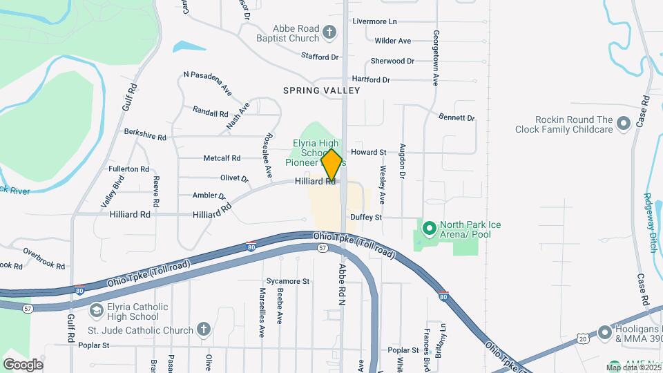 653 Hilliard Rd Map and Location Details
