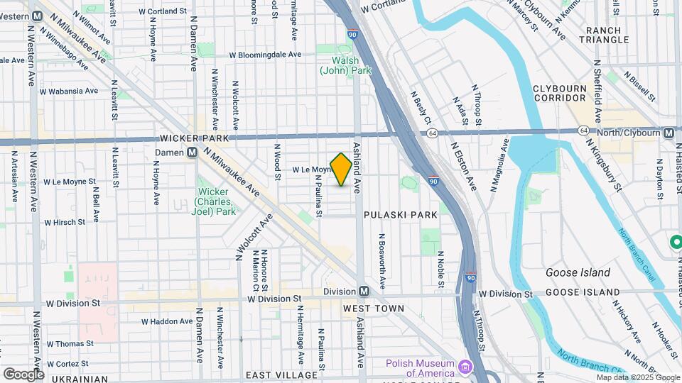 1629 W Julian St-Unit -1F Map and Location Details