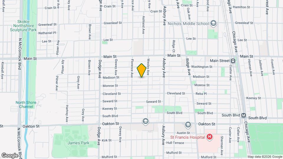 1506 Madison St, Unit 1 Mapa y Detalles de la Ubicación