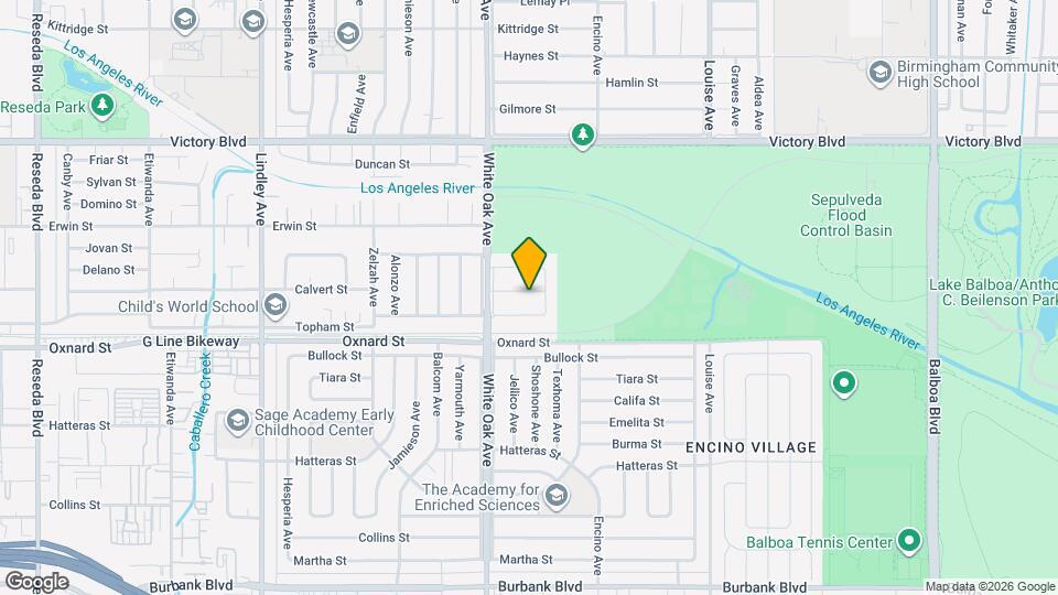 17616 Calvert St Map and Location Details