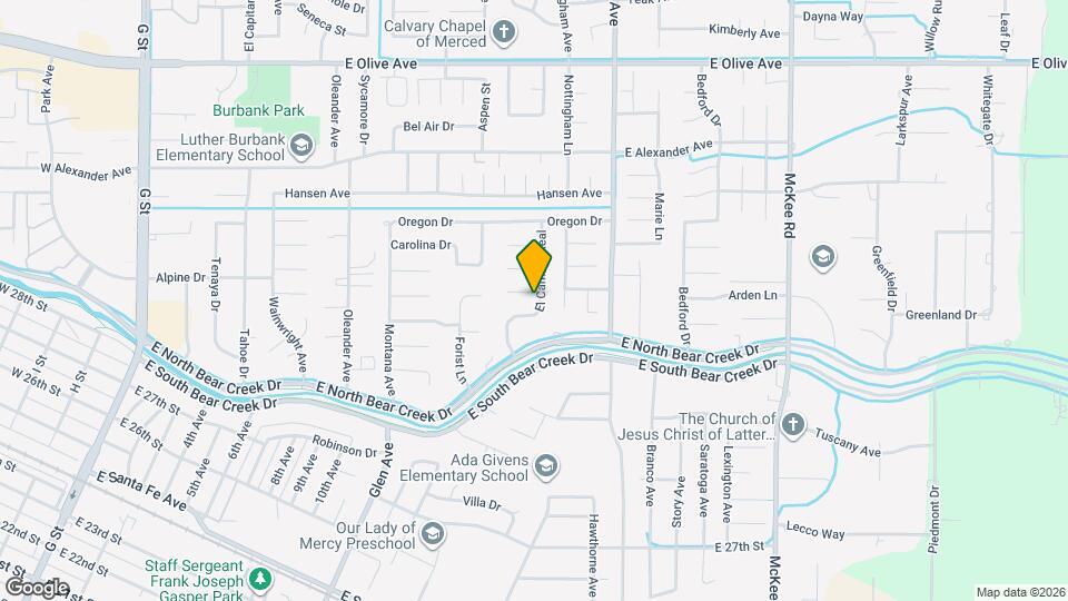 2877 El Camino Real Map and Location Details