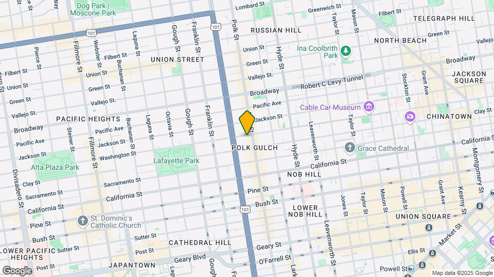1725 Washington St Map and Location Details