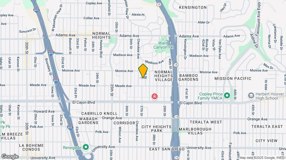 4436 37th St Map and Location Details