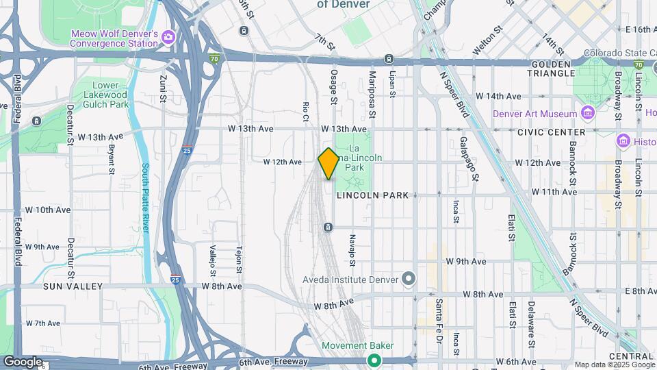 1111 Osage Street, Unit #18 Mapa y Detalles de la Ubicación
