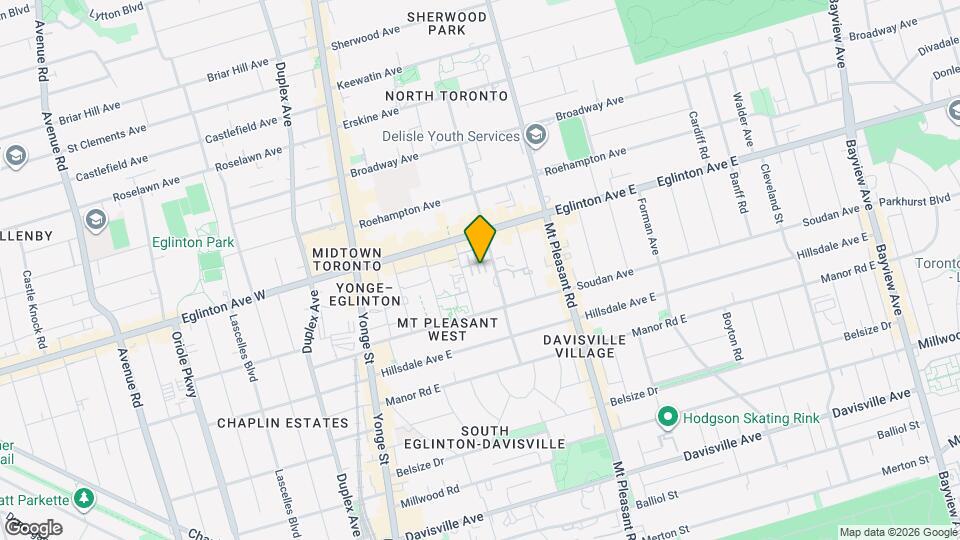100 Redpath Ave Map and Location Details