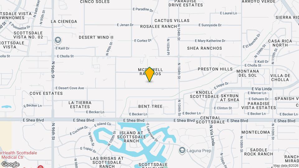 10220 E Desert Cove Ave Map and Location Details