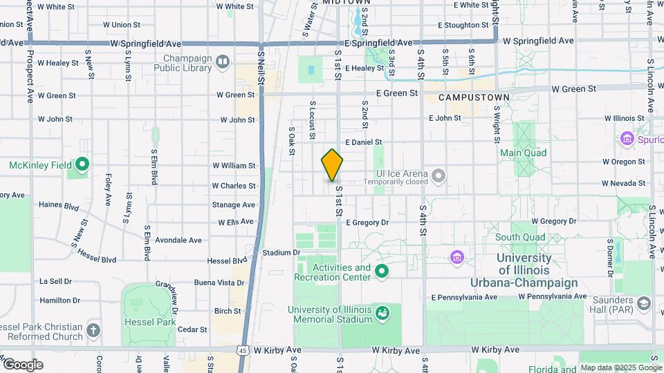 1009 S. First St Map and Location Details