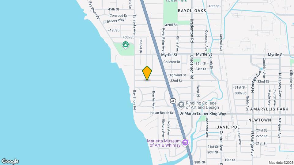856 32nd St Map and Location Details
