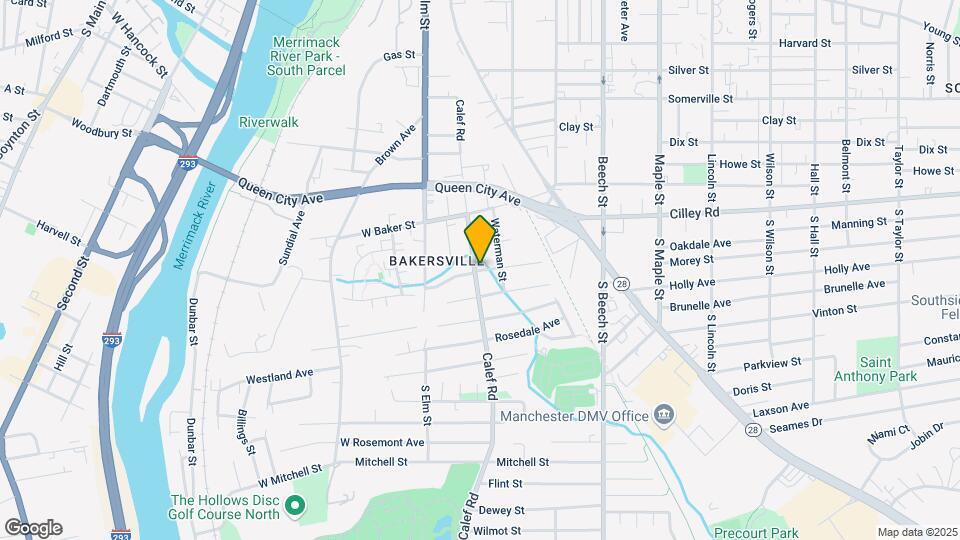 221 Calef Rd Map and Location Details