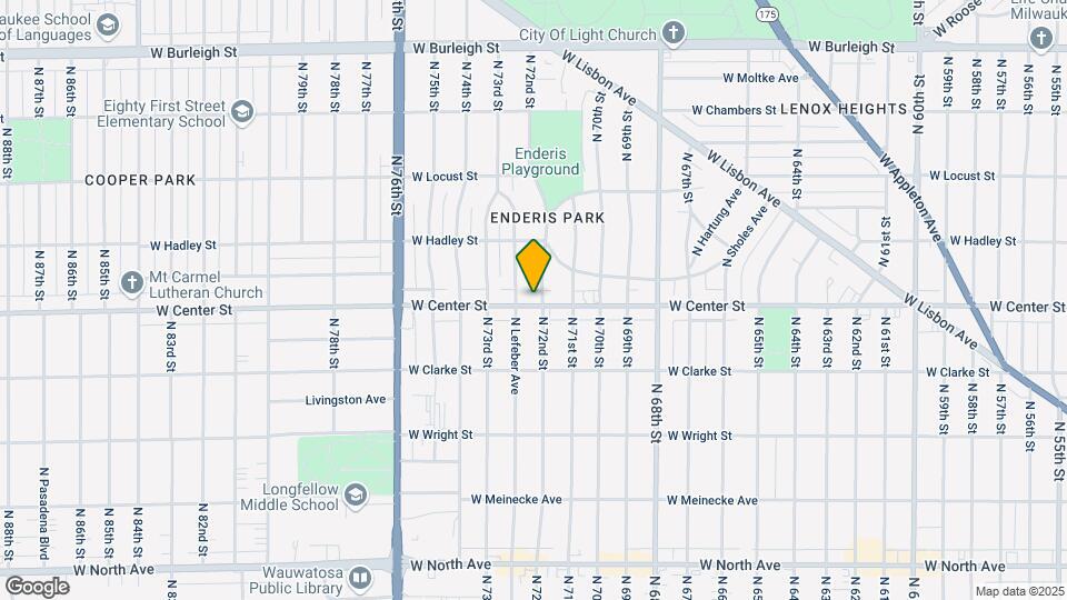 7206 W Center St Map and Location Details