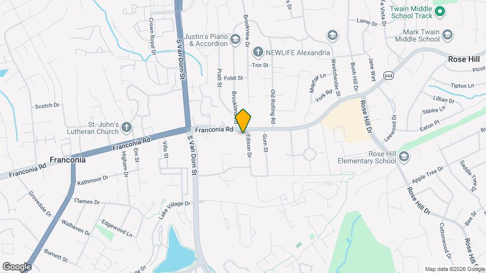 5605 Franconia Rd Map and Location Details