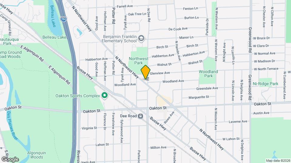 1121 N Northwest Hwy, Unit 3 Map and Location Details