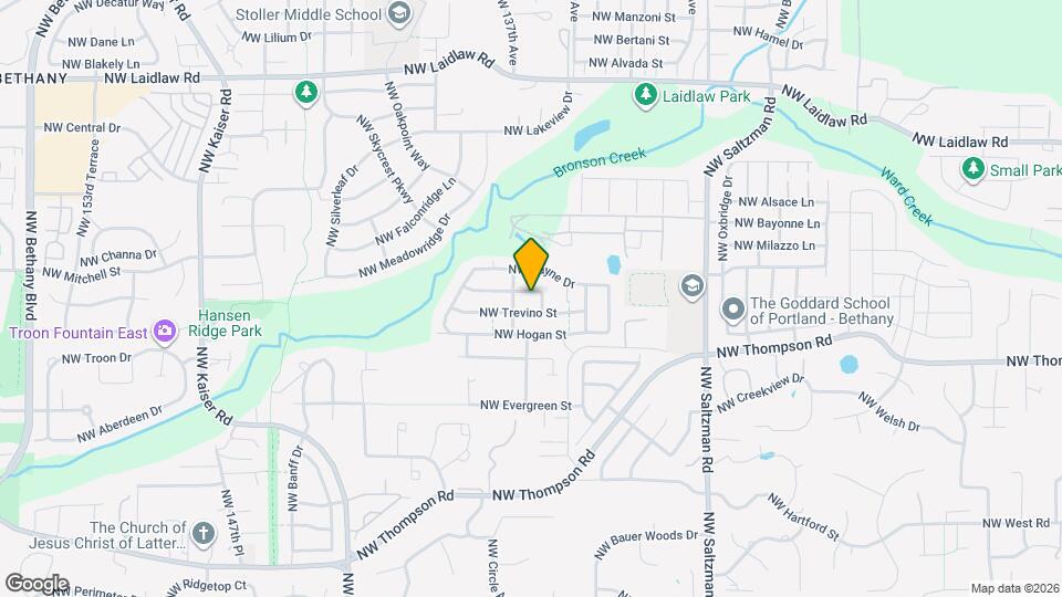 13632 NW Henninger Ln Map and Location Details