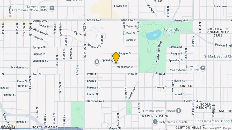 4926 Manderson St Map and Location Details