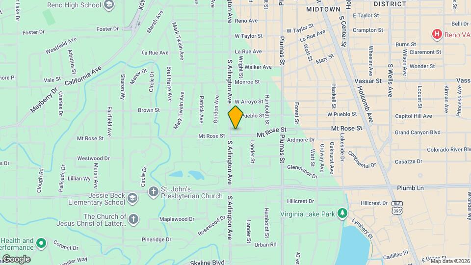 1495 Wright St Map and Location Details