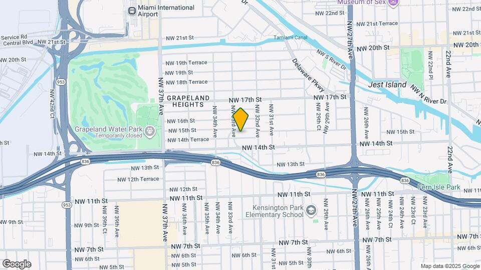 3281 NW 14th Terrace Map and Location Details