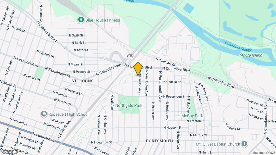 9731 N Clarendon Ave Map and Location Details