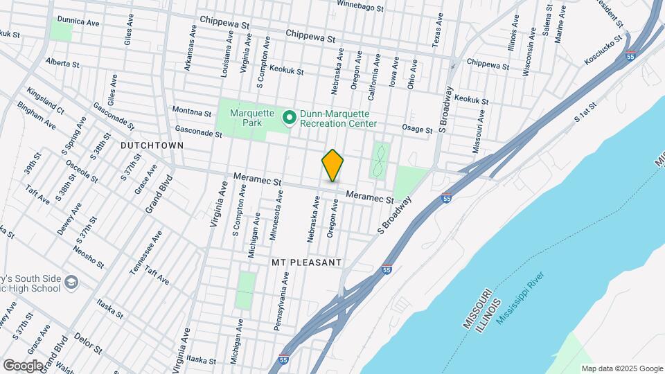 2837 Meramec St Map and Location Details