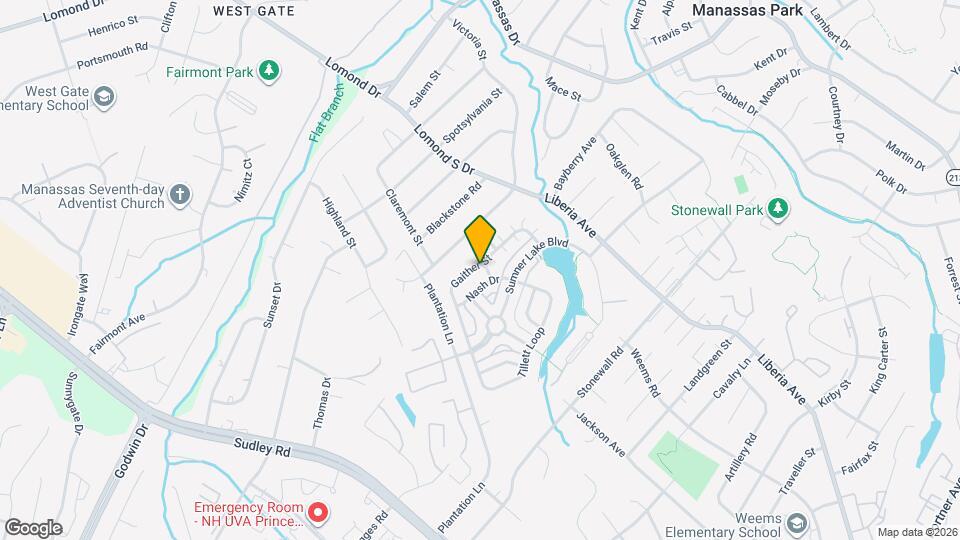 8362 Gaither St Map and Location Details