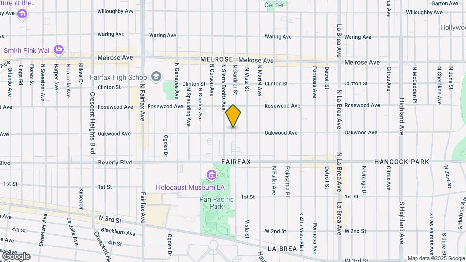 401 N Gardner St Mapa y Detalles de la Ubicación