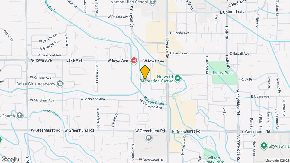 1702 S Piney Creek Rd Map and Location Details