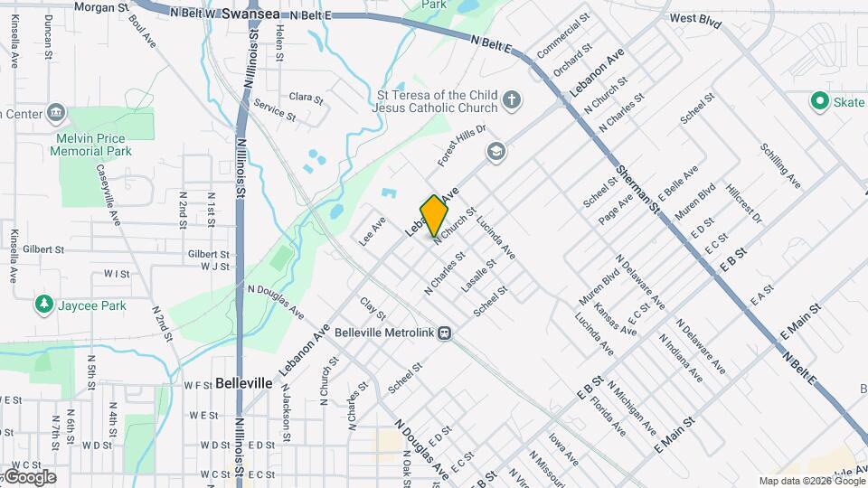 1213 N Church St Mapa y Detalles de la Ubicación