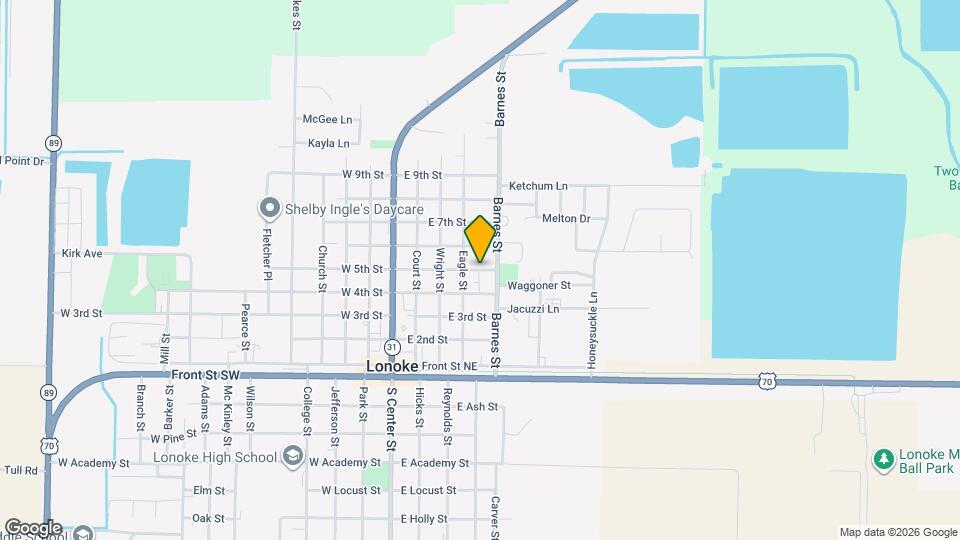 412 E 5th St Map and Location Details