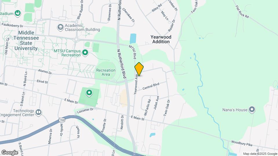 316 Yearwood Ave Map and Location Details