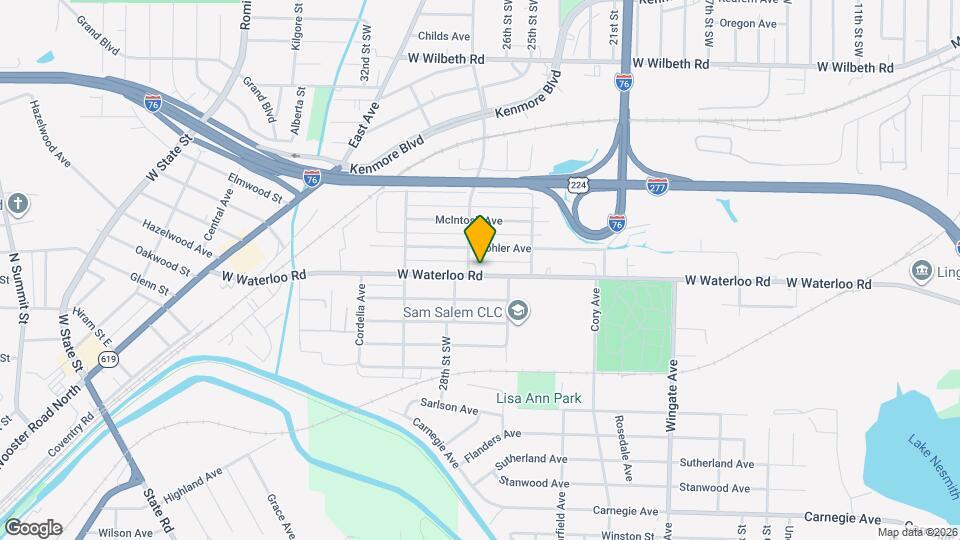 1263 W Waterloo Rd Map and Location Details