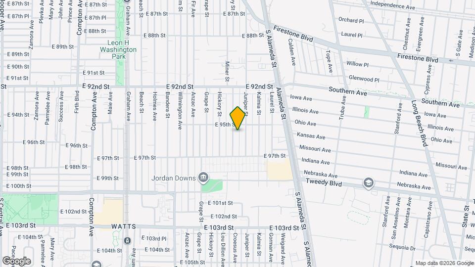 9512 Croesus Ave Map and Location Details