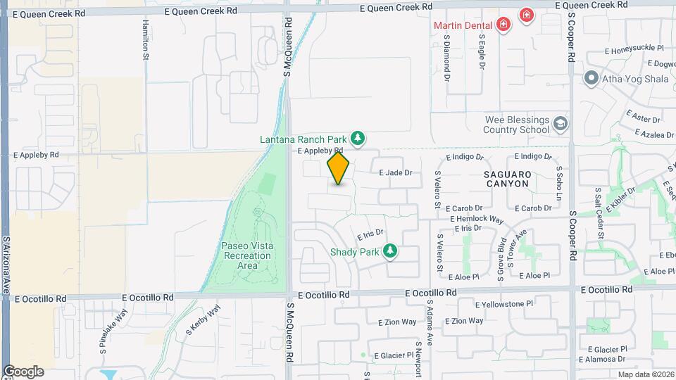 1154 E Locust Dr Map and Location Details