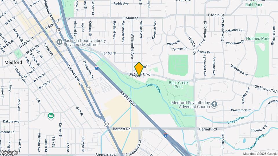 1224 Siskiyou Blvd Map and Location Details