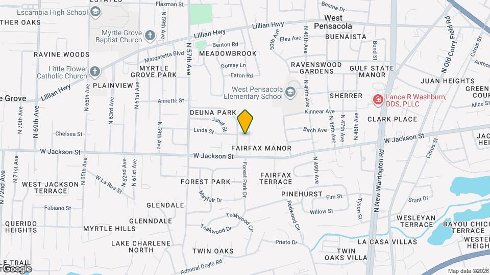 613 Edgecliff Dr Mapa y Detalles de la Ubicación