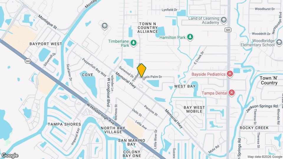 10216 Oasis Palm Dr Map and Location Details