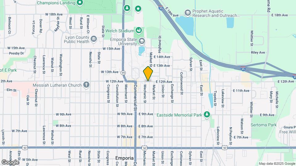 107 E 12th Ave Map and Location Details