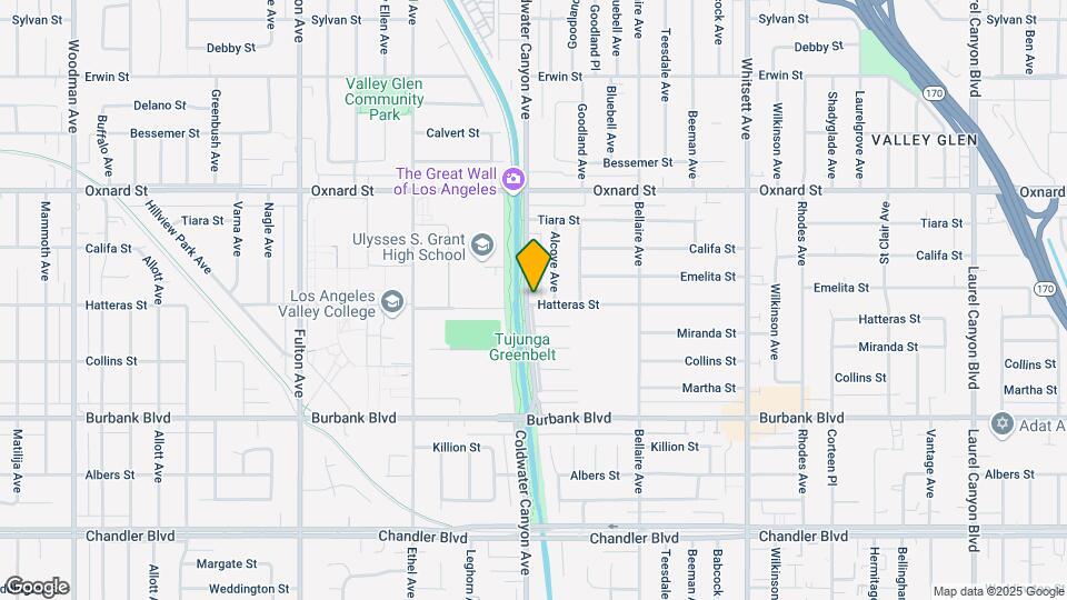 5800 Coldwater Canyon Ave Mapa y Detalles de la Ubicación