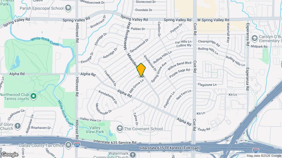 13455 Mill Grove Ln Map and Location Details