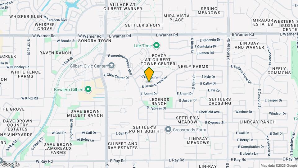 1116 S Ironwood Ct Map and Location Details