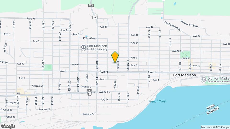 1611 Ave G Map and Location Details