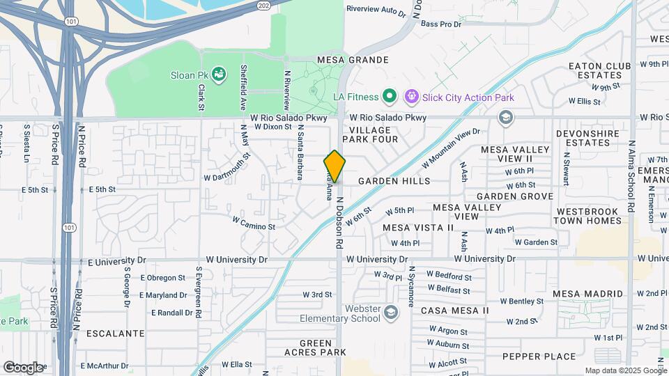 563 N Santa Anna Mapa y Detalles de la Ubicación