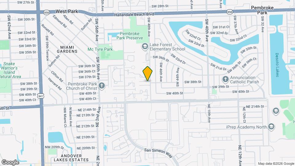 3874 SW 48th Ave Mapa y Detalles de la Ubicación