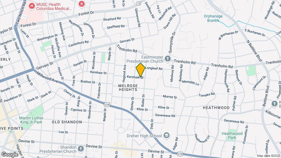 3016 Kershaw St Map and Location Details