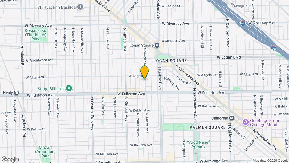 2436 N Sawyer Ave Map and Location Details
