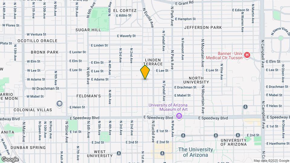 1434 N 1st Ave Map and Location Details