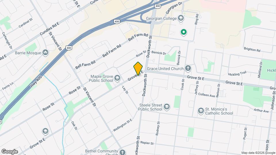 277 Grove St E Map and Location Details